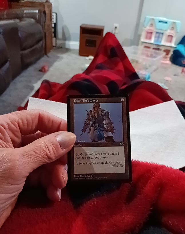 1996 Magic: The Gathering #321 Telim'Tor's Darts — front