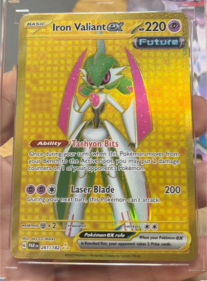 2023 Pokémon Iron Valiant ex 261/182 SV04 Paradox Rift — front