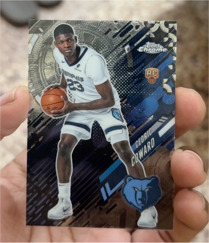 2025-26 Topps Chrome #GT-24 Cedric Coward Go Time Rookie — front