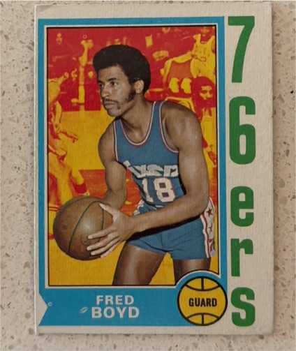 1974-75 Topps #154 Fred Boyd — front