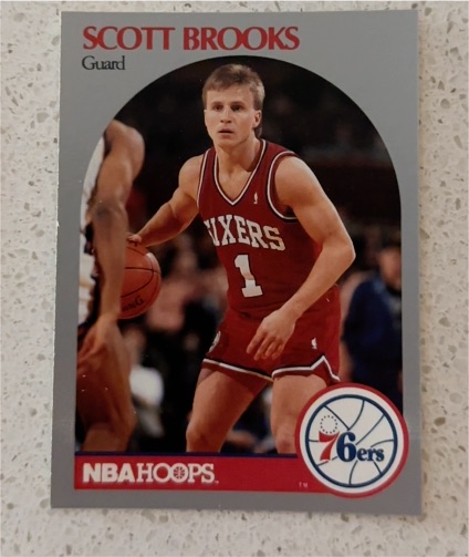 1990-91 NBA Hoops #226 Scott Brooks — front