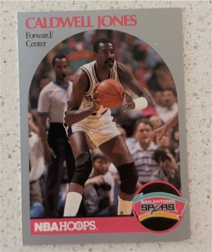 1990-91 NBA Hoops #268 Caldwell Jones — front