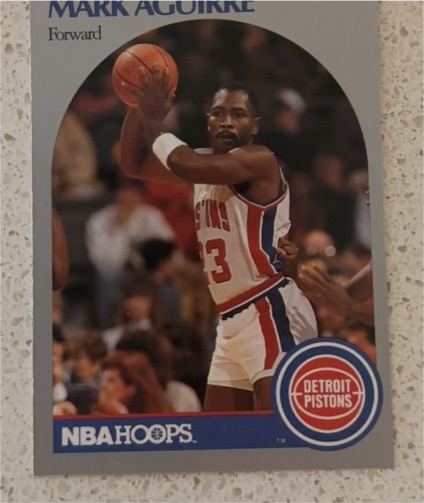 1990 NBA Hoops #101 Mark Aguirre — front