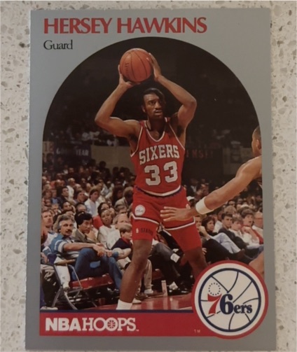 1990-91 NBA Hoops #229 Hersey Hawkins — front
