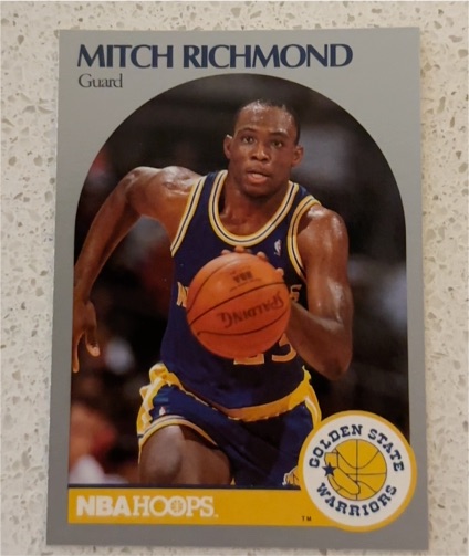 1990 NBA Hoops #118 Mitch Richmond — front