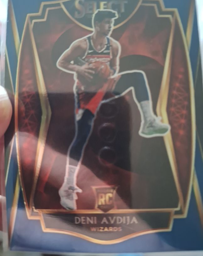 2020-21 Panini Select #180 Deni Avdija Rookie Blue Premier Level — front