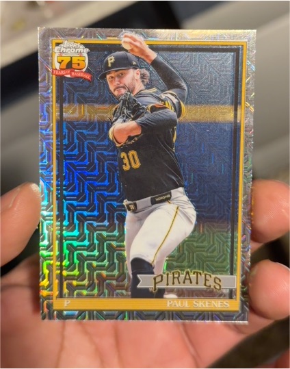 2026 Topps Series 1 #91C-39 Paul Skenes Silver Pack Mojo Refractor Pirates — front