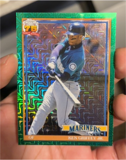 2026 Topps Series 1 1991 Topps Chrome Silver Pack Mojo #91C-51 Ken Griffey Jr. — front