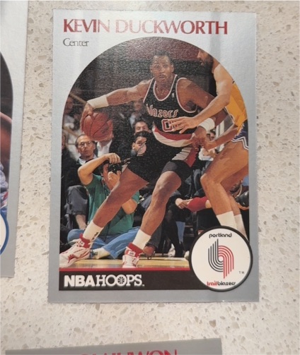 1990 NBA Hoops #246 Kevin Duckworth — front