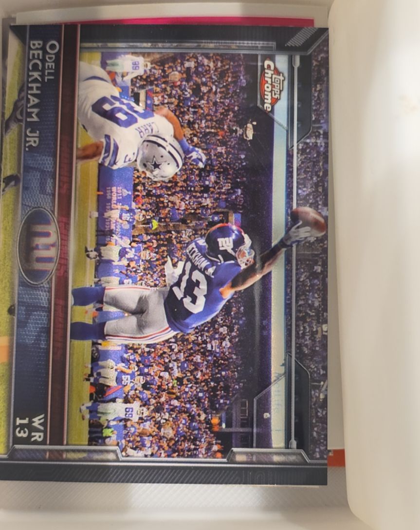 2015 Topps Chrome #18 Odell Beckham Jr. — front