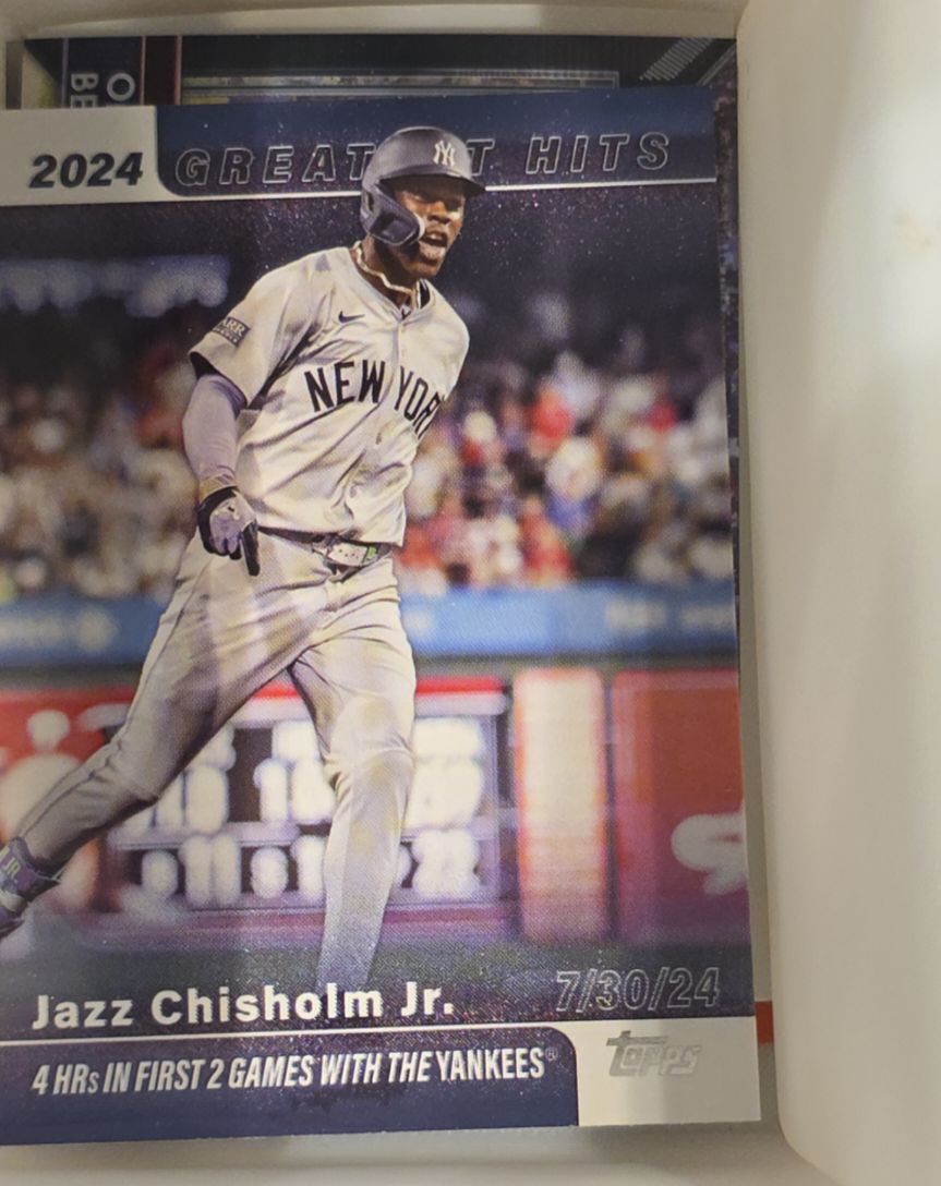 2025 Topps Series 1 #GH-14 Jazz Chisholm Jr. 2024 Greatest Hits New York Yankees — front