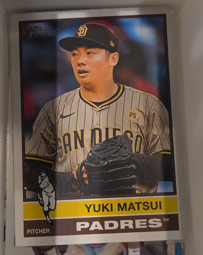 2025 Topps Heritage #358 Yuki Matsui — front