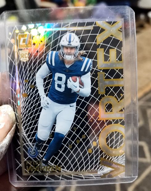 2025 Panini Donruss #10 Tyler Warren Vortex Rookie — front