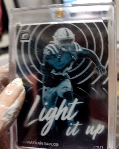 2022 Donruss Optic #LU-9 Jonathan Taylor Light It Up — front
