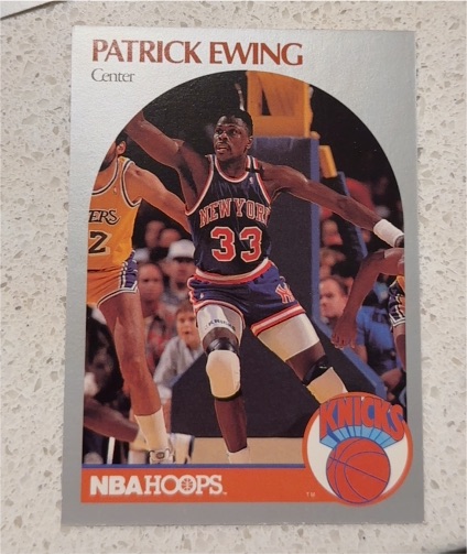1990-91 NBA Hoops #203 Patrick Ewing — front