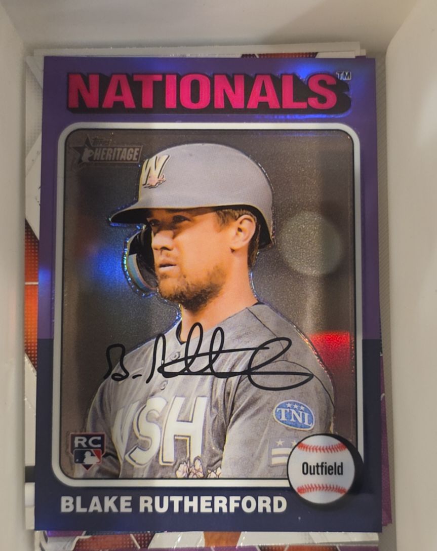 2024 Topps Heritage #240 Blake Rutherford — front