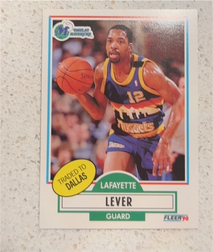 1990 Fleer #50 Lafayette Lever — front