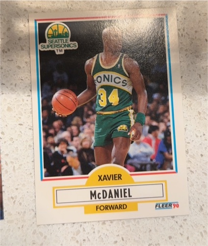 1990 Fleer #179 Xavier McDaniel — front