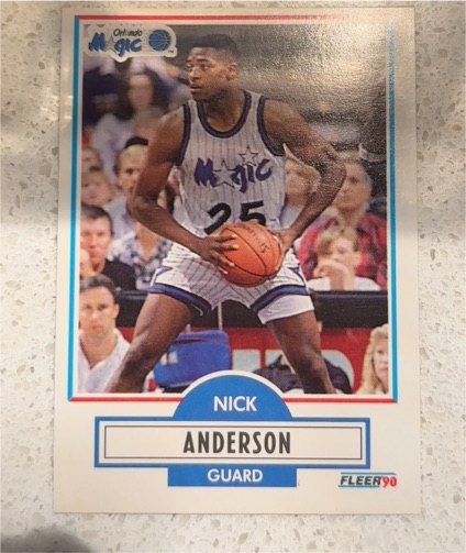 1990 Fleer #132 Nick Anderson — front