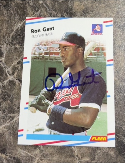 1988 Fleer #538 Ron Gant — front