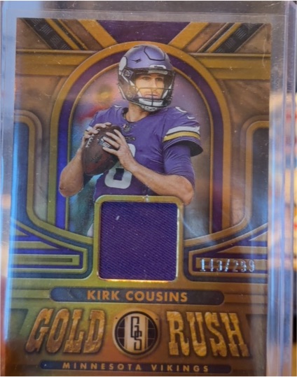 2023 Panini Gold Standard Gold Rush #GR-KC Kirk Cousins — front