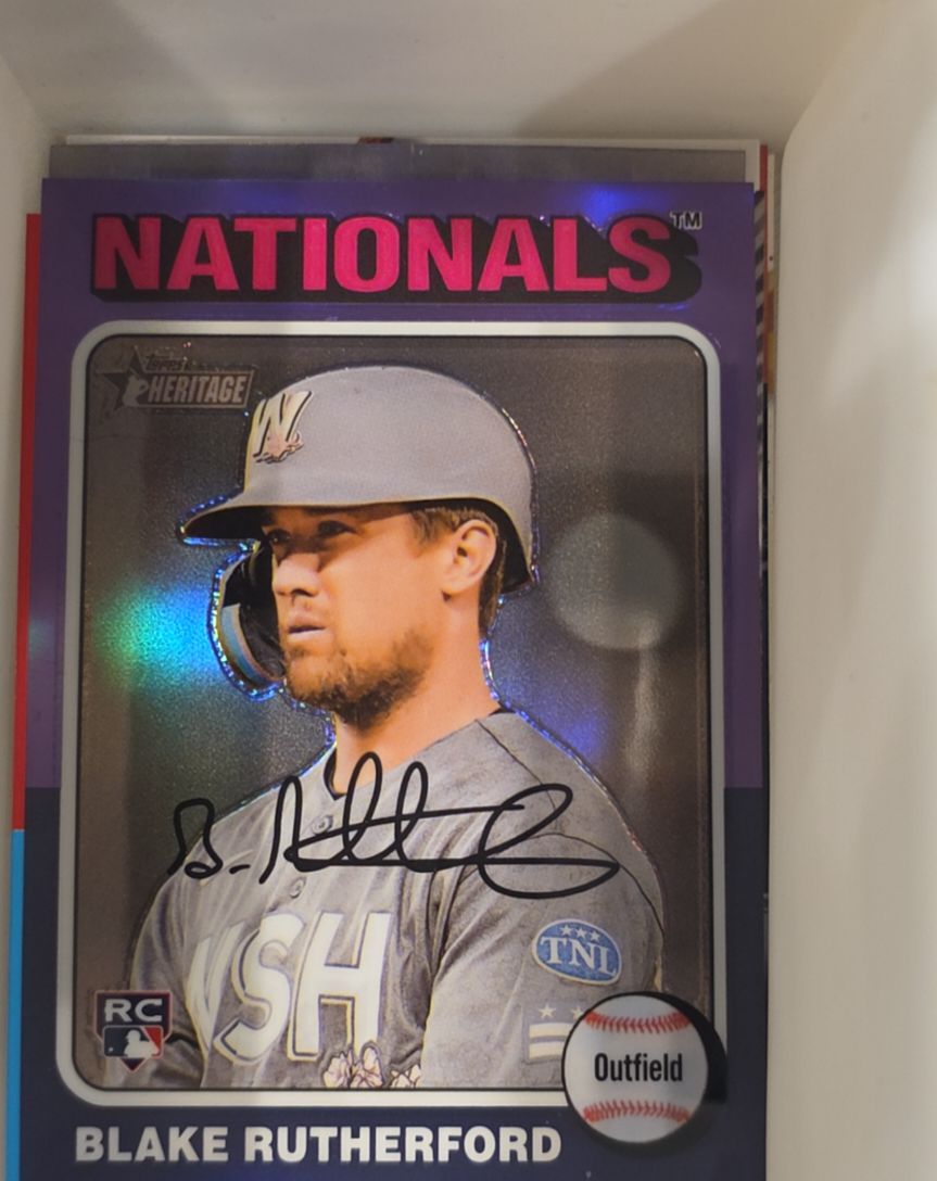 2024 Topps Heritage High Number #240 Blake Rutherford — front