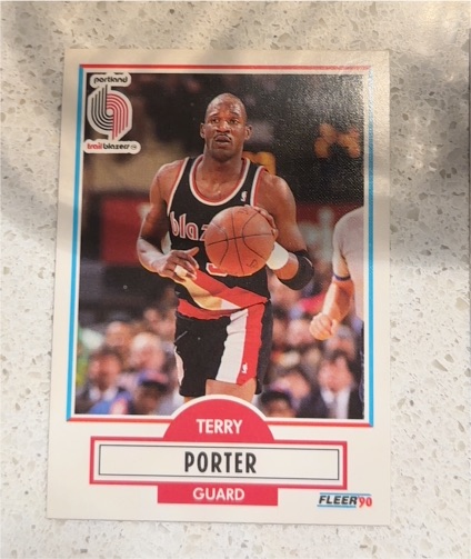 1990-91 Fleer #158 Terry Porter — front