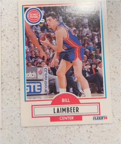 1990 Fleer #58 Bill Laimbeer — front