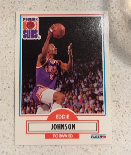 1990 Fleer #148 Eddie Johnson — front