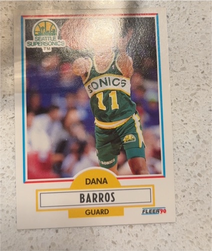 1990 Fleer #175 Dana Barros — front