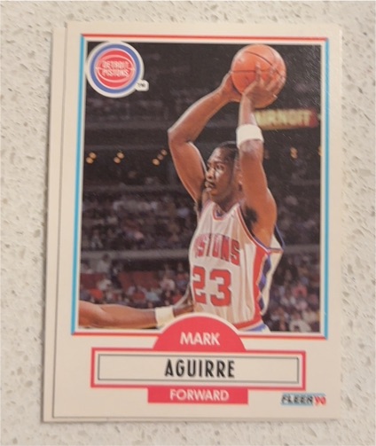1990-91 Fleer #54 Mark Aguirre — front