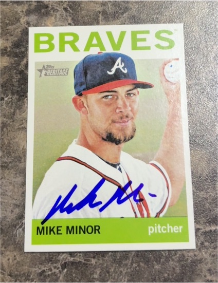 2015 Topps Heritage #133 Mike Minor — front