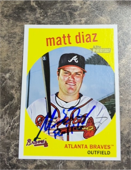 2007 Topps Heritage #355 Matt Diaz — front