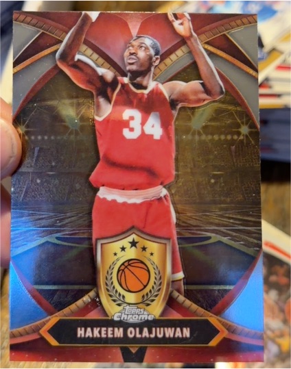 2024-25 Topps Chrome Ball of Duty #BOD-21 Hakeem Olajuwan — front