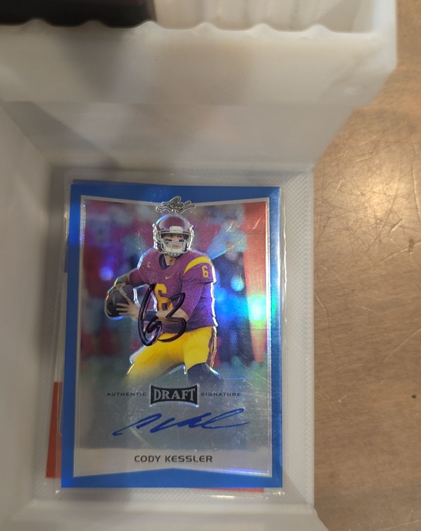2016 Leaf Draft Blue #BA-CKI Cody Kessler — front