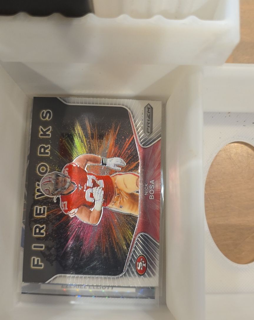2020 Panini Prizm Fireworks #21 Nick Bosa — front