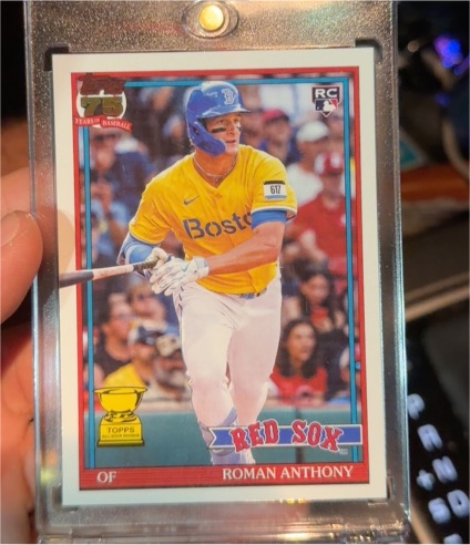 2026 Topps Series 1 75th Anniversary #T91-71 Roman Anthony — front