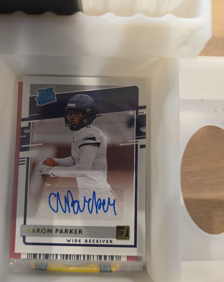 2020 Donruss Rated Rookies Draft Auto #14 Aaron Parker — front