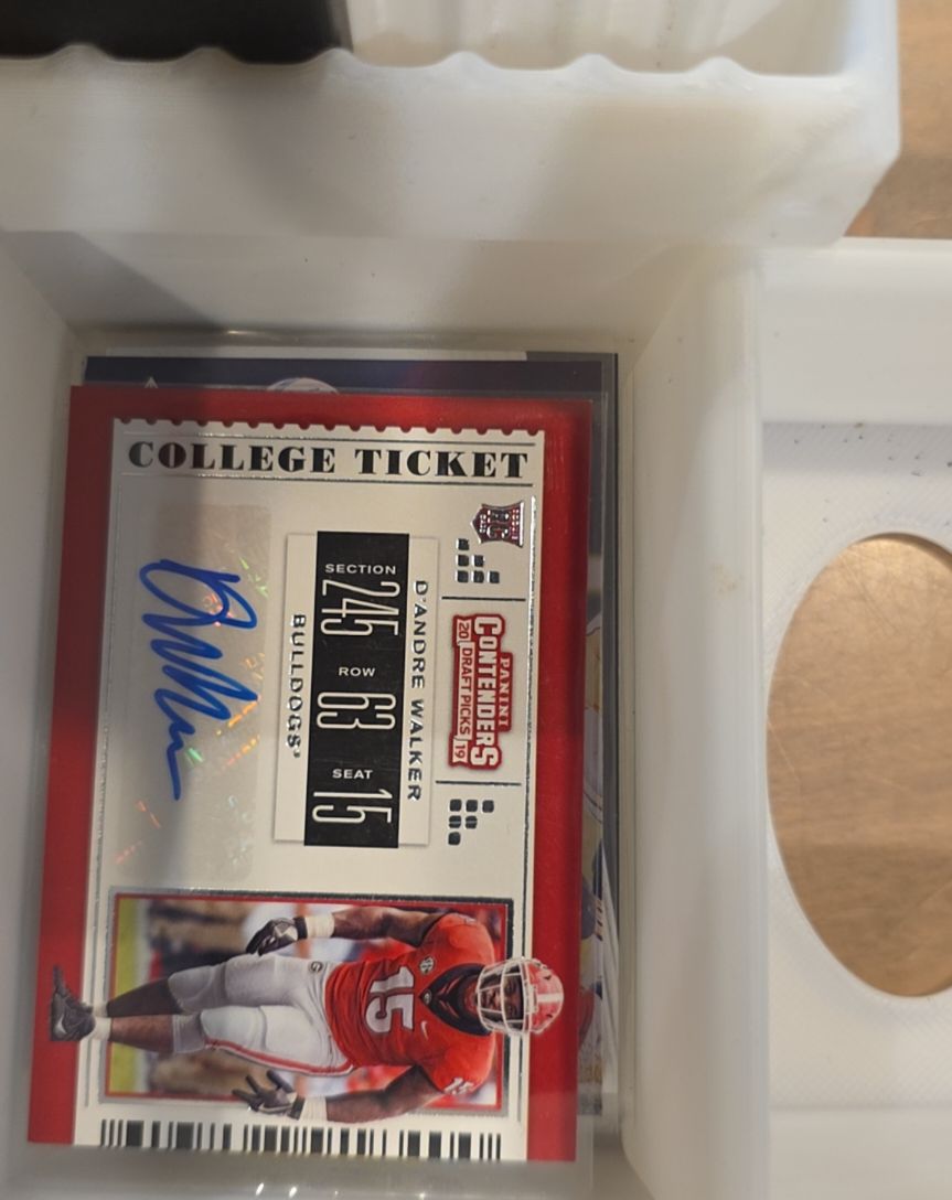2019 Panini Contenders Draft Picks #185 D'Andre Walker — front