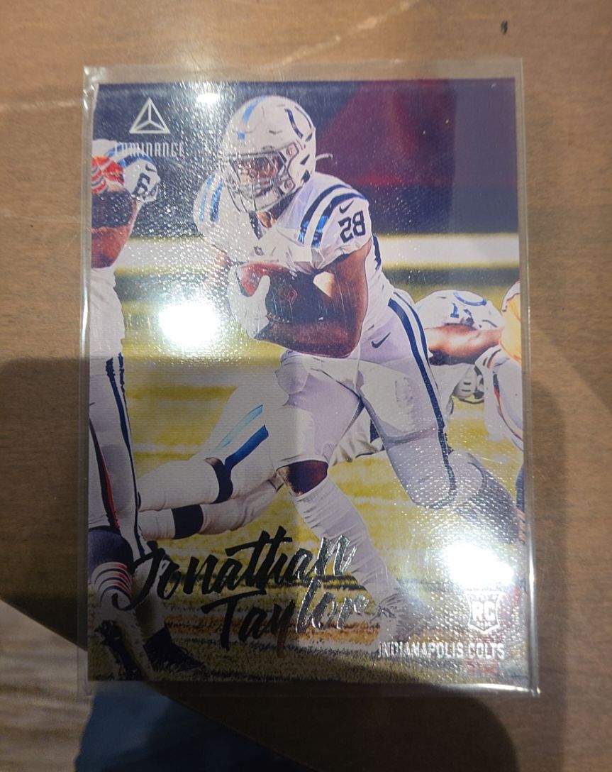 2020 Panini Chronicles Luminance #215 Jonathan Taylor — front