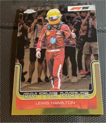 2025 Topps Chrome F1 #191 Lewis Hamilton On The Move — front