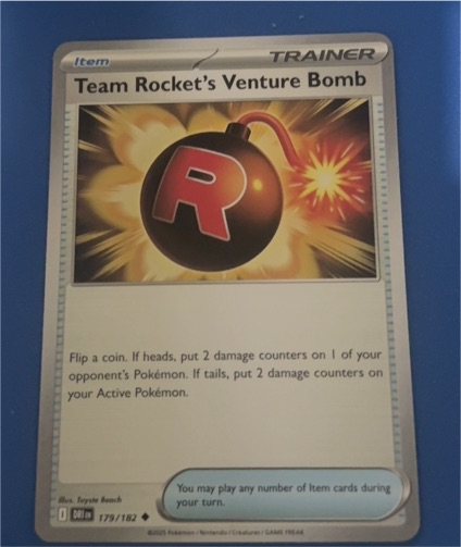 2023 Pokémon SV10: Destined Rivals #179 Team Rocket's Venture Bomb — front