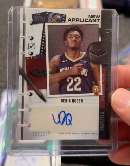 2025-26 Topps #NA-DK Derik Queen New Applicant Rookie Autograph — front
