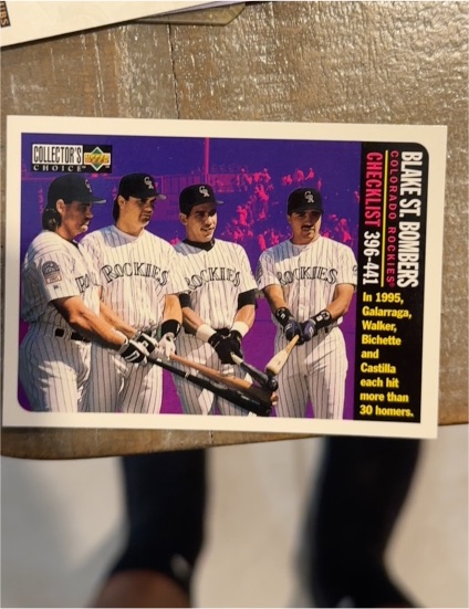 1996 Upper Deck Collector's Choice #753 Blake St. Bombers Colorado Rockies — front