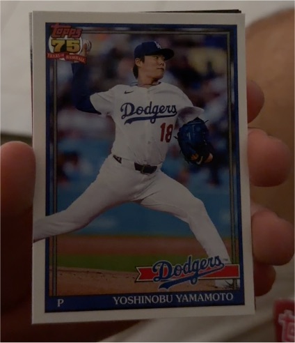 2026 Topps Series 1 1991 Topps #T91-55 Yoshinobu Yamamoto — front