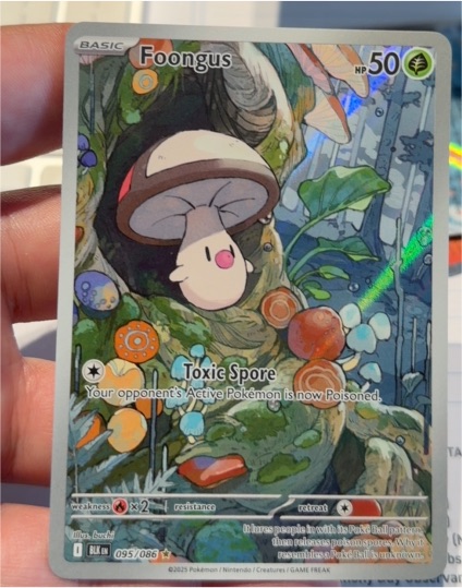 2025 Pokémon Scarlet & Violet Black Bolt #095 Foongus — front