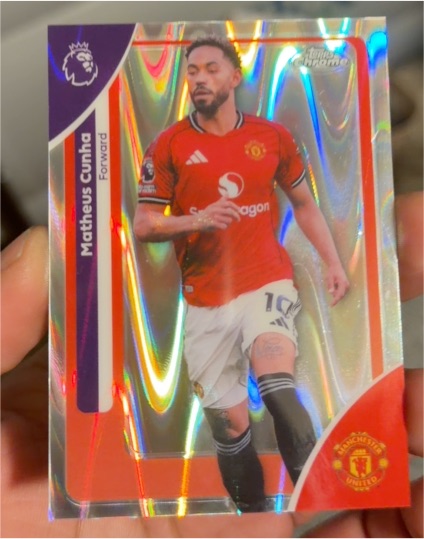 2026 Topps Chrome Premier League #134 Matheus Cunha — front