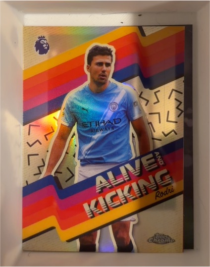2026 Topps Chrome Premier League #AK-4 Rodri Alive and Kicking — front