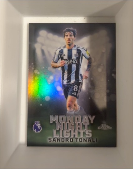 2026 Topps Chrome Premier League #MNL-1 Sandro Tonali Monday Night Lights — front