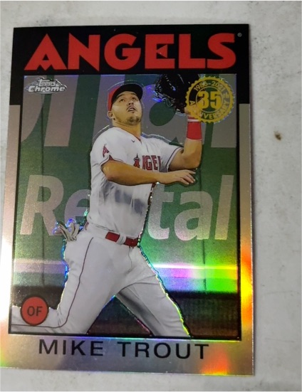 2021 Topps Chrome 1986 #86BC-2 Mike Trout — front